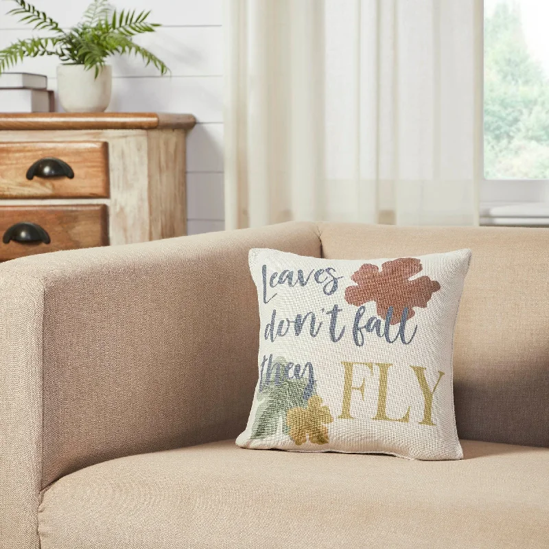 Cotton Pillows for Natural ComfortBountifall Leaves Fly Pillow