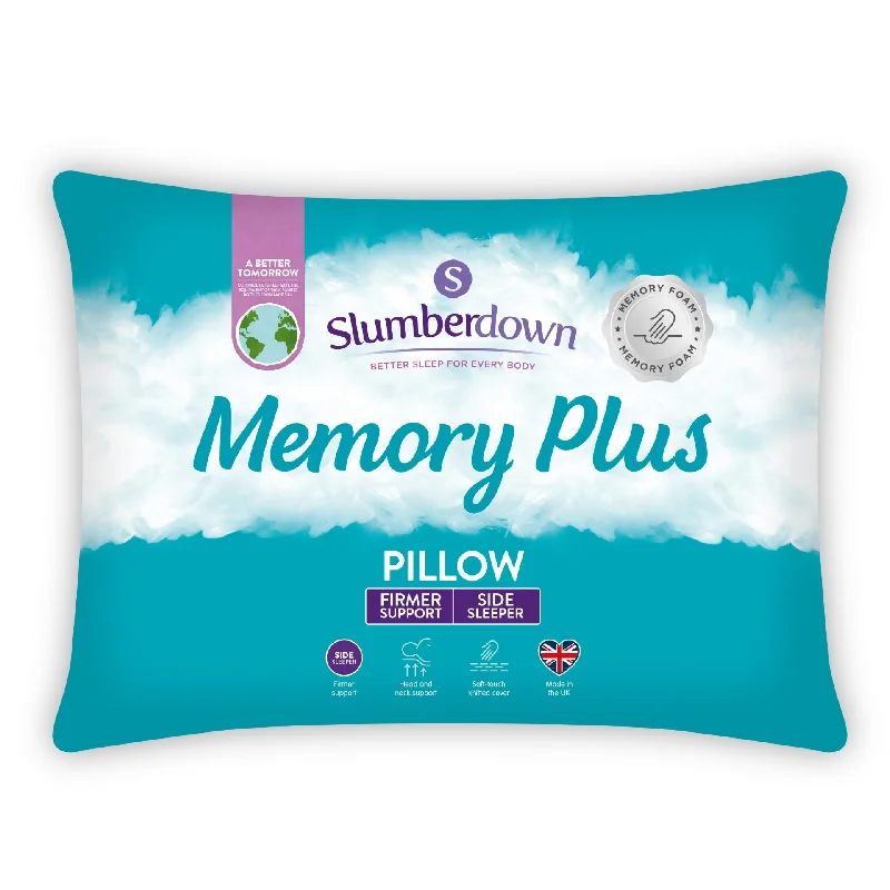 Cotton Pillows for Natural ComfortMemory Foam Plus Pillow