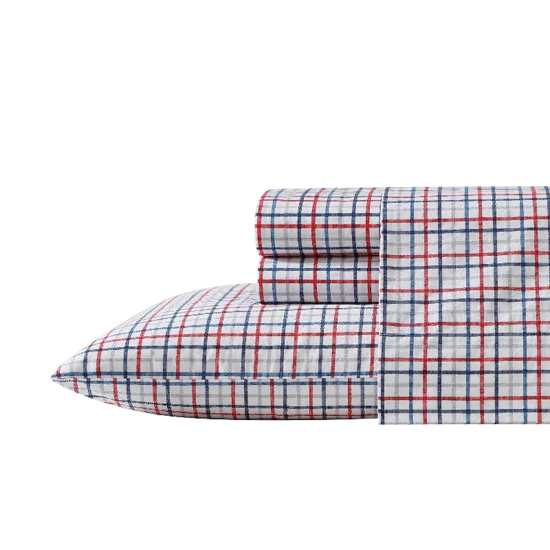 Wrinkle - Free Polyester Sheets for a Low - Maintenance BedNautica Boating Tattersall Plaid Grey King Sheet Set Wrinkle - Free Polyester Sheets for a Low - Maintenance BedNautica Boating Tattersall Plaid Grey King Sheet Set
