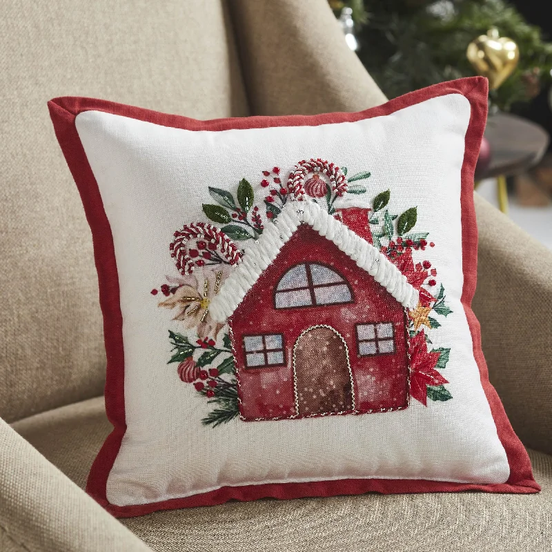 Pregnancy Pillows for Expectant MothersCandy Cane Cottage Pillow