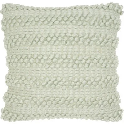 Decorative Pillows for Living Room MakeoverNew - 20"x20" Oversize Woven Striped Life Styles Square Throw Pillow Pastel Green - Mina Victory Decorative Pillows for Living Room MakeoverNew - 20"x20" Oversize Woven Striped Life Styles Square Throw Pillow Pastel Green - Mina Victory