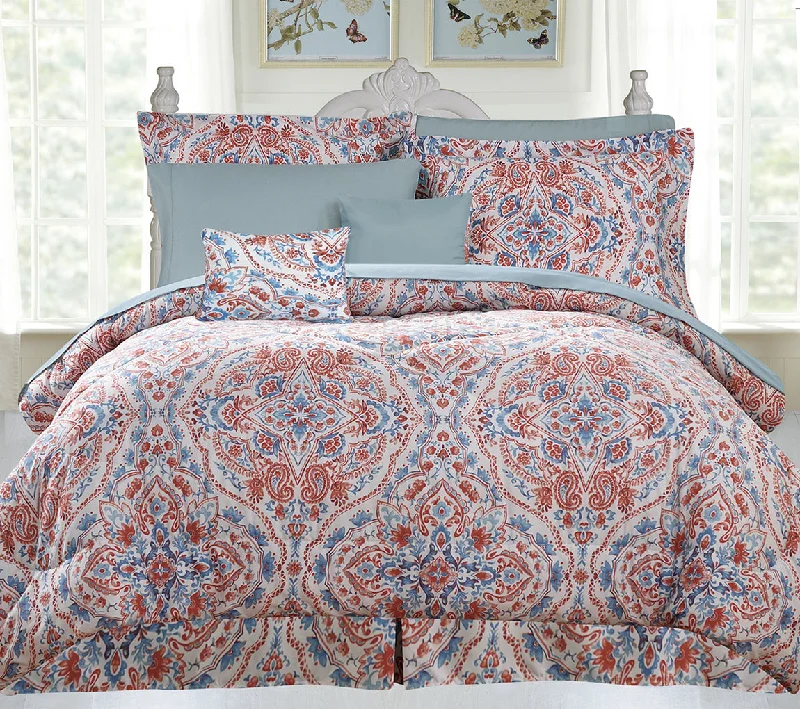 Rayon - Cotton Sheets for a Breathable and Soft BlendKathy Ireland 10 Piece Bed in a Bag Set Rayon - Cotton Sheets for a Breathable and Soft BlendKathy Ireland 10 Piece Bed in a Bag Set