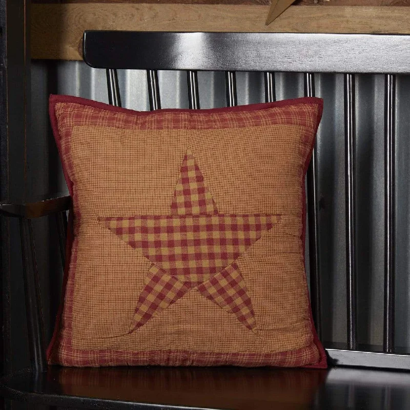 Round Pillows for Boho-Style InteriorsNinepatch Star Large Quilted Pillow