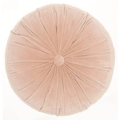 Decorative Pillows for Living Room MakeoverNew - 16" Ruched Velvet Round Throw Pillow Blush - Mina Victory Decorative Pillows for Living Room MakeoverNew - 16" Ruched Velvet Round Throw Pillow Blush - Mina Victory