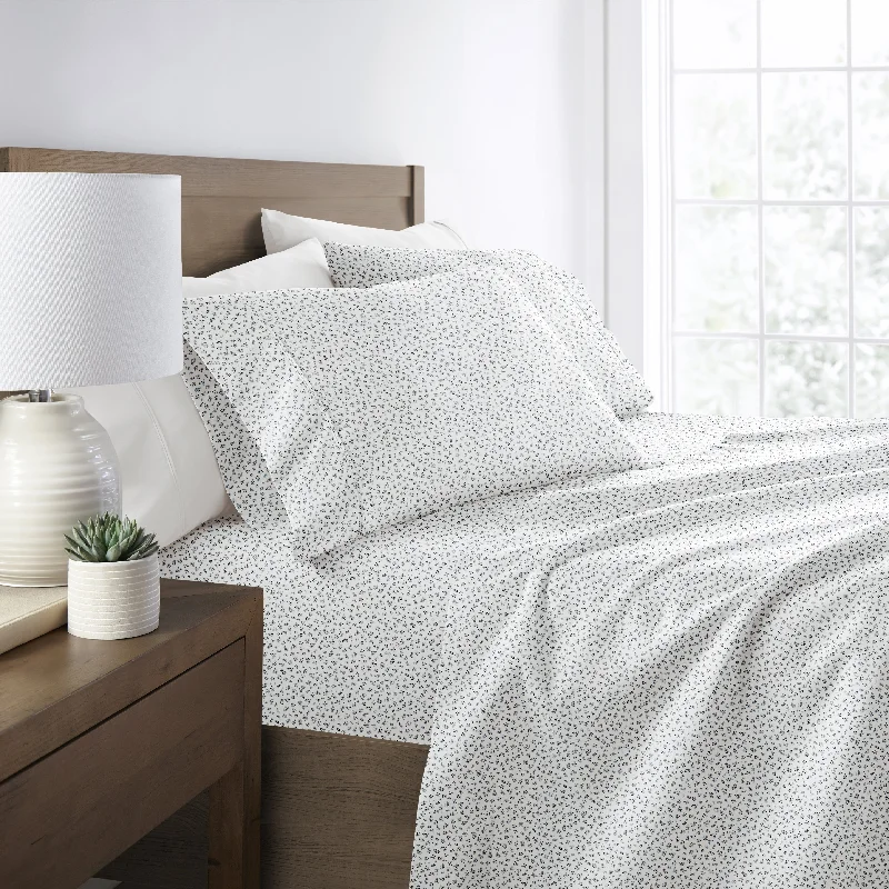 Queen - Size Sheet Sets with a European Pillowcase SetPrinted Garden 4-Piece Sheet Set Queen - Size Sheet Sets with a European Pillowcase SetPrinted Garden 4-Piece Sheet Set