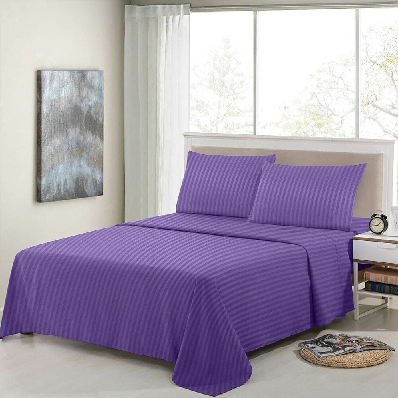 Wrinkle - Free Polyester Sheets for a Low - Maintenance Bed4 Piece Bed Sheets 1800 Count Egyptian Comfort Twin Purple Wrinkle - Free Polyester Sheets for a Low - Maintenance Bed4 Piece Bed Sheets 1800 Count Egyptian Comfort Twin Purple