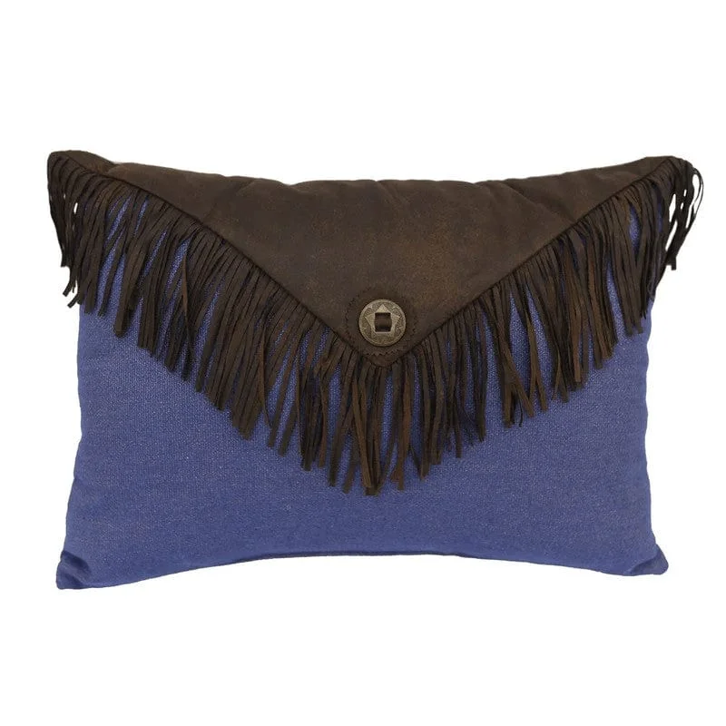 Pregnancy Pillows for Expectant MothersDenim Envelope Fringed Pillow