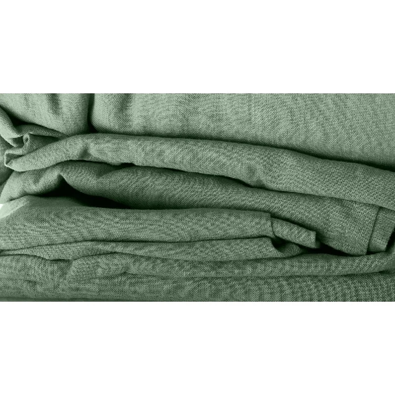 Moisture - Wicking Cotton Sheets for a Dry and Comfortable SleepLaurel & Mayfair Linen Cotton Sheet Set, Green Moisture - Wicking Cotton Sheets for a Dry and Comfortable SleepLaurel & Mayfair Linen Cotton Sheet Set, Green