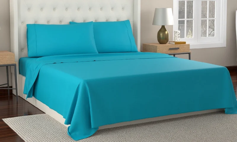 Wrinkle - Free Polyester Sheets for a Low - Maintenance BedKathy Ireland 300 Thread Count Organic Cotton Percale Sheet Set Wrinkle - Free Polyester Sheets for a Low - Maintenance BedKathy Ireland 300 Thread Count Organic Cotton Percale Sheet Set