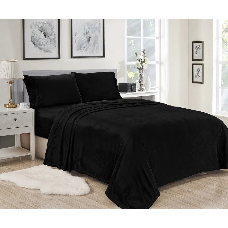 Linen - Cotton Blend Sheets for a Natural and Versatile OptionLavana Microplush Sheet Sets King Black Linen - Cotton Blend Sheets for a Natural and Versatile OptionLavana Microplush Sheet Sets King Black