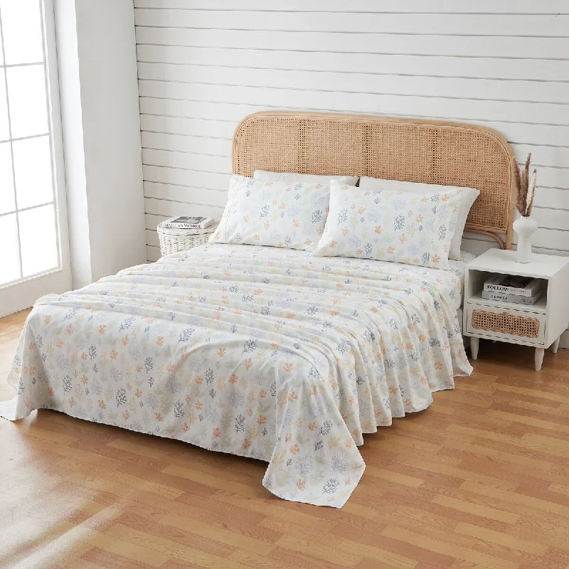 King - Size Sheet Sets with a Decorative Pillow SetPremium Coastal Microfiber Sheet Set King - Size Sheet Sets with a Decorative Pillow SetPremium Coastal Microfiber Sheet Set