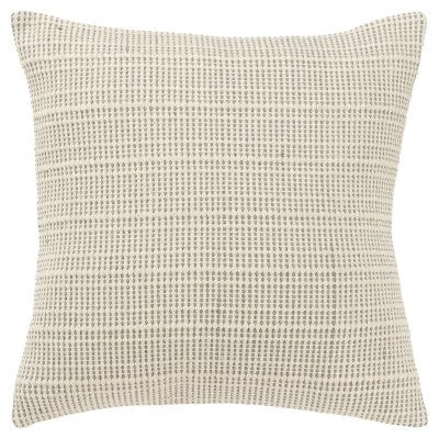 Lumbar Support Pillows for Car SeatsNew - 20"x20" Oversize Horizontal Striped Square Throw Pillow Cover Gray - Rizzy Home Lumbar Support Pillows for Car SeatsNew - 20"x20" Oversize Horizontal Striped Square Throw Pillow Cover Gray - Rizzy Home