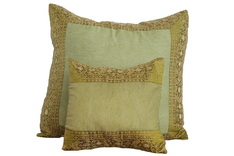 Decorative Pillows for Living Room MakeoverGreen Art Silk Pillow Cover