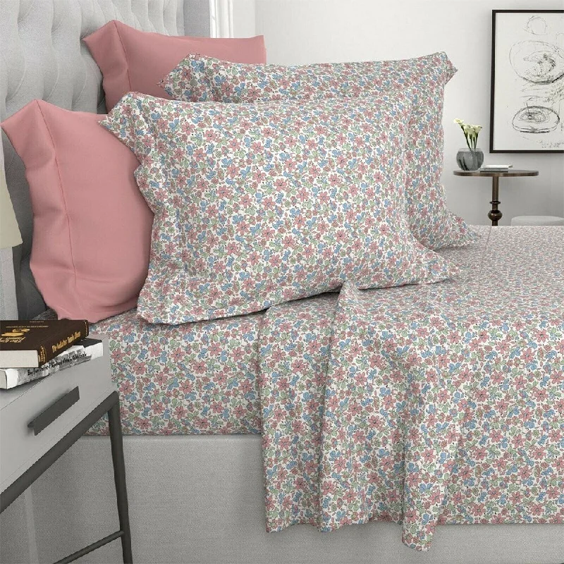 Hypoallergenic Silk Sheets for Sensitive Sleepers1200 Thread Count 6 Piece 100% Cotton Sheet Full Pink Mini Floral Hypoallergenic Silk Sheets for Sensitive Sleepers1200 Thread Count 6 Piece 100% Cotton Sheet Full Pink Mini Floral