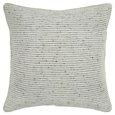 Cooling Pillows for Hot SleepersNew - 20"x20" Oversize Striped Poly Filled Square Throw Pillow White - Rizzy Home Cooling Pillows for Hot SleepersNew - 20"x20" Oversize Striped Poly Filled Square Throw Pillow White - Rizzy Home