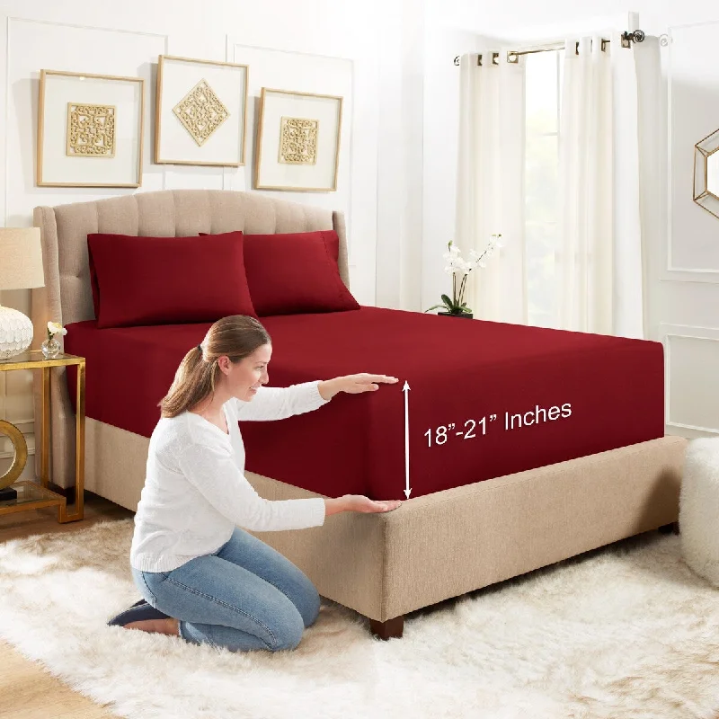 King - Size Sheet Sets with a Decorative Pillow SetEmpyrean Bedding Ultra Soft Microfiber 3 Piece Bed Sheet Set - Extra Deep Pocket Fitted Sheet with 2 Pillowcases King - Size Sheet Sets with a Decorative Pillow SetEmpyrean Bedding Ultra Soft Microfiber 3 Piece Bed Sheet Set - Extra Deep Pocket Fitted Sheet with 2 Pillowcases