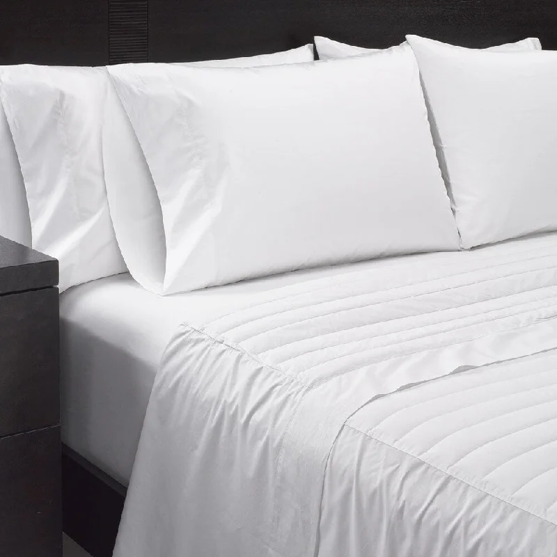 Jersey - Knit Sheets for a Comfortable and Casual BedSharper Image Sheet Set with White Down Filled Flat Sheet Set Jersey - Knit Sheets for a Comfortable and Casual BedSharper Image Sheet Set with White Down Filled Flat Sheet Set