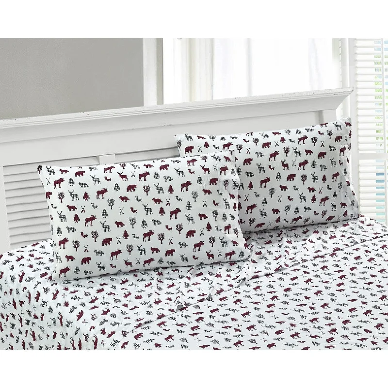 Flat Sheets with a High - Quality Finish for a Luxurious LookRustic Cabin- Boulder Red Sheet Set Flat Sheets with a High - Quality Finish for a Luxurious LookRustic Cabin- Boulder Red Sheet Set