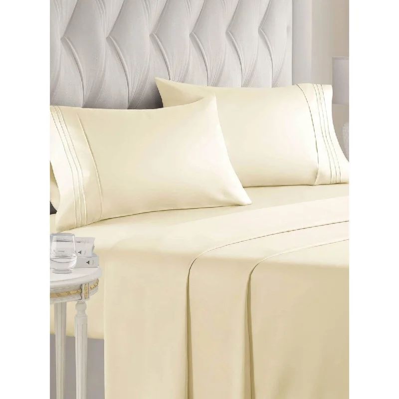 Thermal - Regulating Bamboo Sheets for All - Season ComfortKing Size 4 Piece Sheet Set - Comfy Breathable & Cooling Sheets - Hotel Luxury Bed Sheets, Extra Soft & Wrinkle Free Sheets Thermal - Regulating Bamboo Sheets for All - Season ComfortKing Size 4 Piece Sheet Set - Comfy Breathable & Cooling Sheets - Hotel Luxury Bed Sheets, Extra Soft & Wrinkle Free Sheets
