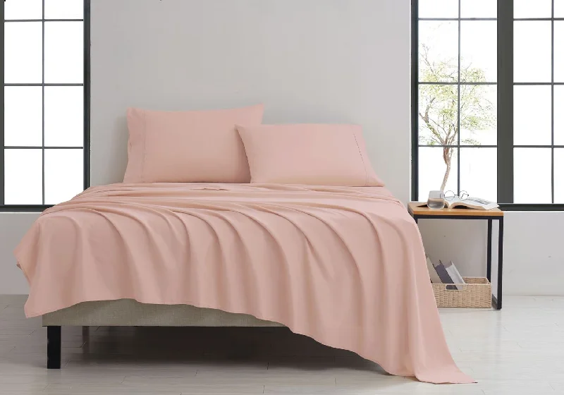 Polyester - Cotton Blend Sheets for Durability and ComfortKathy Ireland Twill Weave Luxury 4-Piece Sheet Set Polyester - Cotton Blend Sheets for Durability and ComfortKathy Ireland Twill Weave Luxury 4-Piece Sheet Set