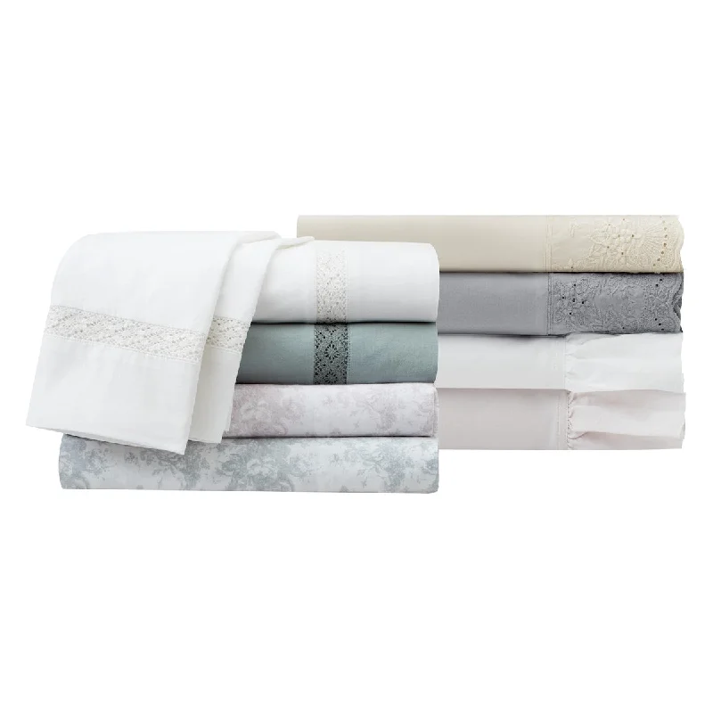 King - Size Sheet Sets with a Decorative Pillow SetSoft Wash Vintage Floral Lace Sheet Set King - Size Sheet Sets with a Decorative Pillow SetSoft Wash Vintage Floral Lace Sheet Set