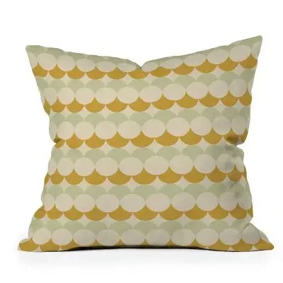 Hypoallergenic Pillows for Allergy Sufferers18" x 18" Colour Poems Retro Circular Pattern Outdoor Throw Pillow Cream - Deny Designs Hypoallergenic Pillows for Allergy Sufferers18" x 18" Colour Poems Retro Circular Pattern Outdoor Throw Pillow Cream - Deny Designs