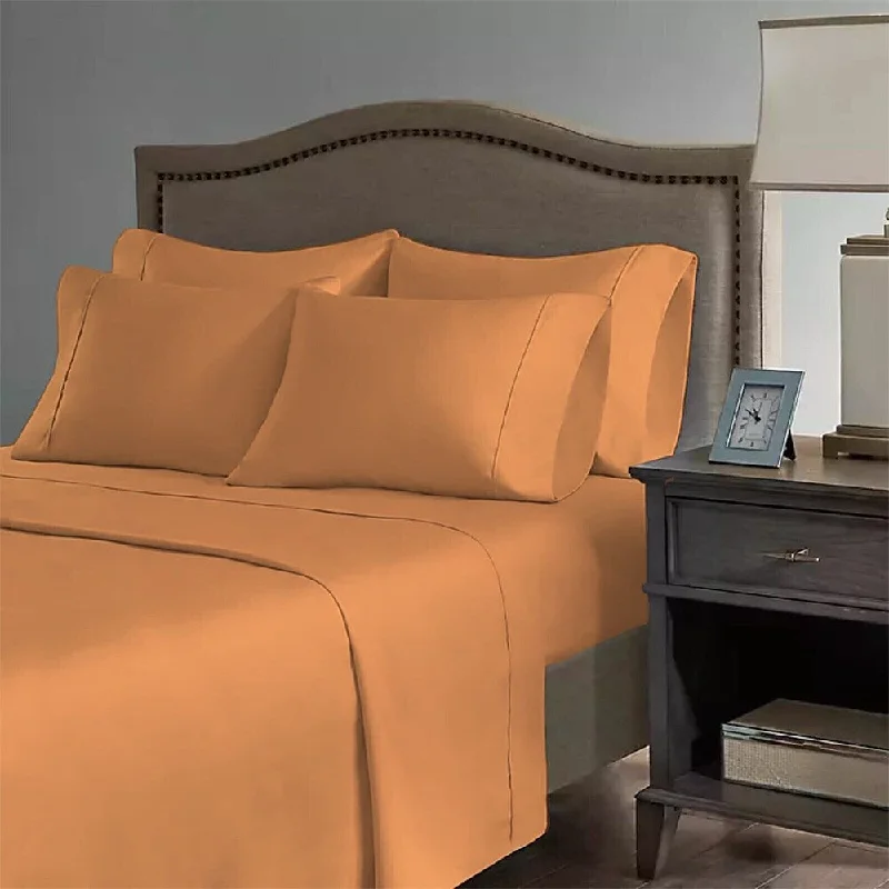 Anti - Pill Microfiber Sheets for a Smooth Appearance2200 Count 6 Pc Premium Bamboo Deep Pocket CalKing Sheet Sandstone Anti - Pill Microfiber Sheets for a Smooth Appearance2200 Count 6 Pc Premium Bamboo Deep Pocket CalKing Sheet Sandstone