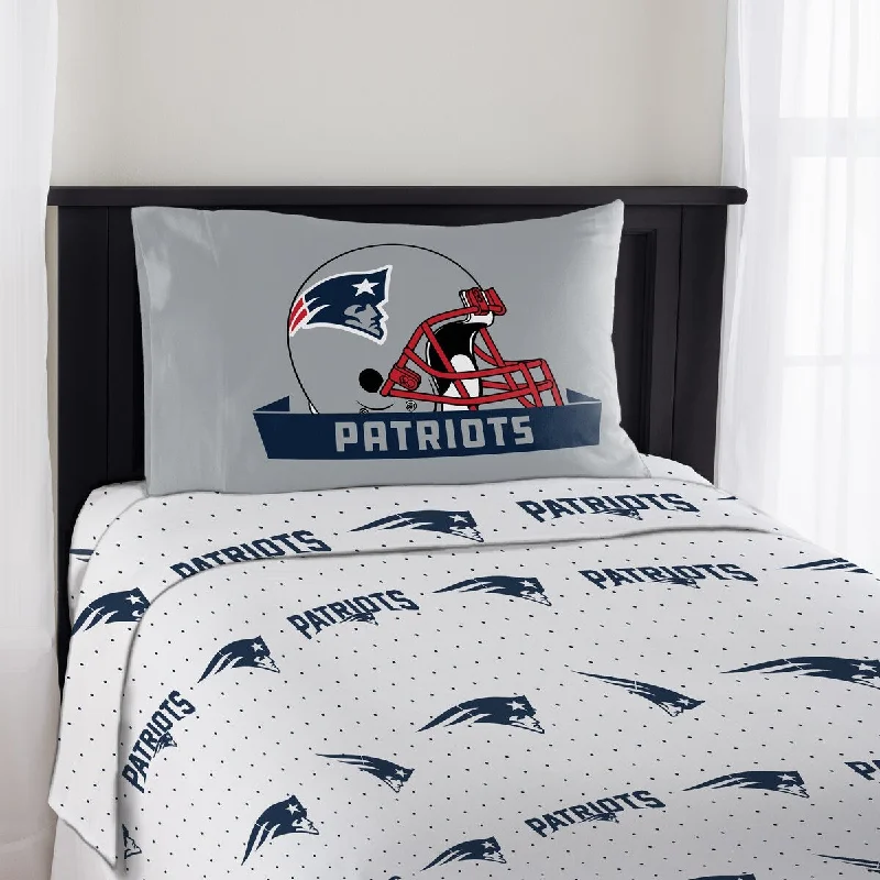 Polyester - Cotton Blend Sheets for Durability and ComfortNFL 820 Patriots Twin Sheet Set Monument Polyester - Cotton Blend Sheets for Durability and ComfortNFL 820 Patriots Twin Sheet Set Monument