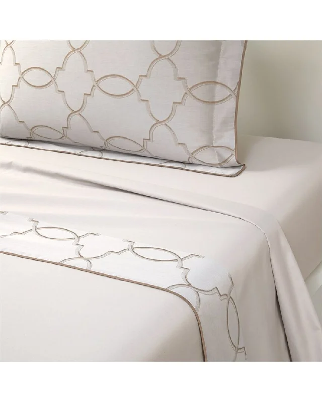 Wrinkle - Free Polyester Sheets for a Low - Maintenance BedYves Delorme 300 Thread Count Palazzo Flat Sheet Wrinkle - Free Polyester Sheets for a Low - Maintenance BedYves Delorme 300 Thread Count Palazzo Flat Sheet