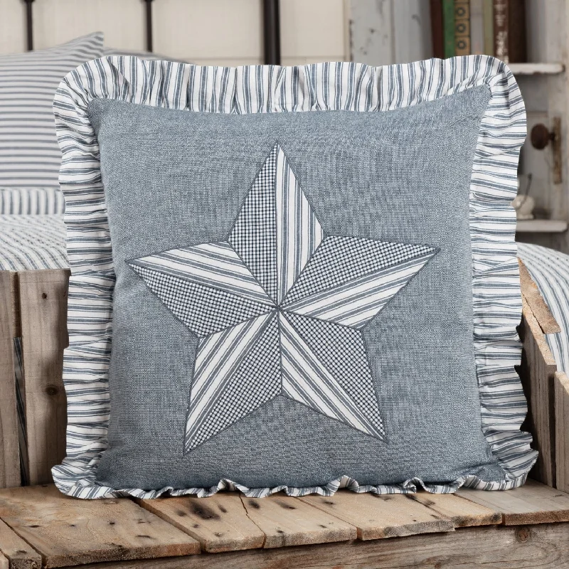 Silk Pillows for Smooth Skin and HairSawyer Mill Blue Barn Star Pillow
