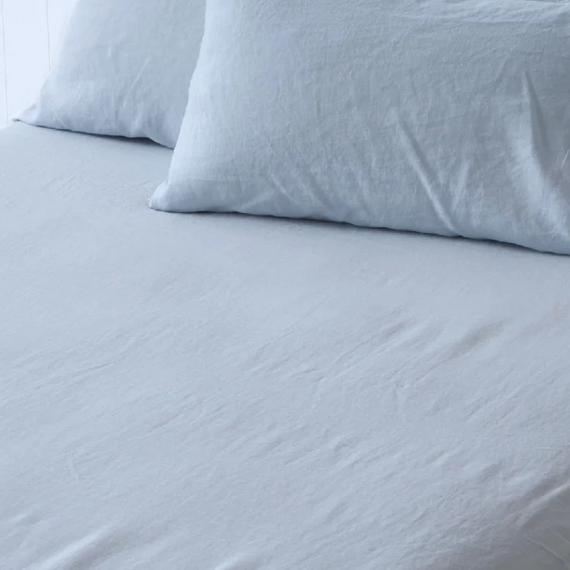 Jersey - Knit Sheets for a Comfortable and Casual BedGlacier Fitted Sheet