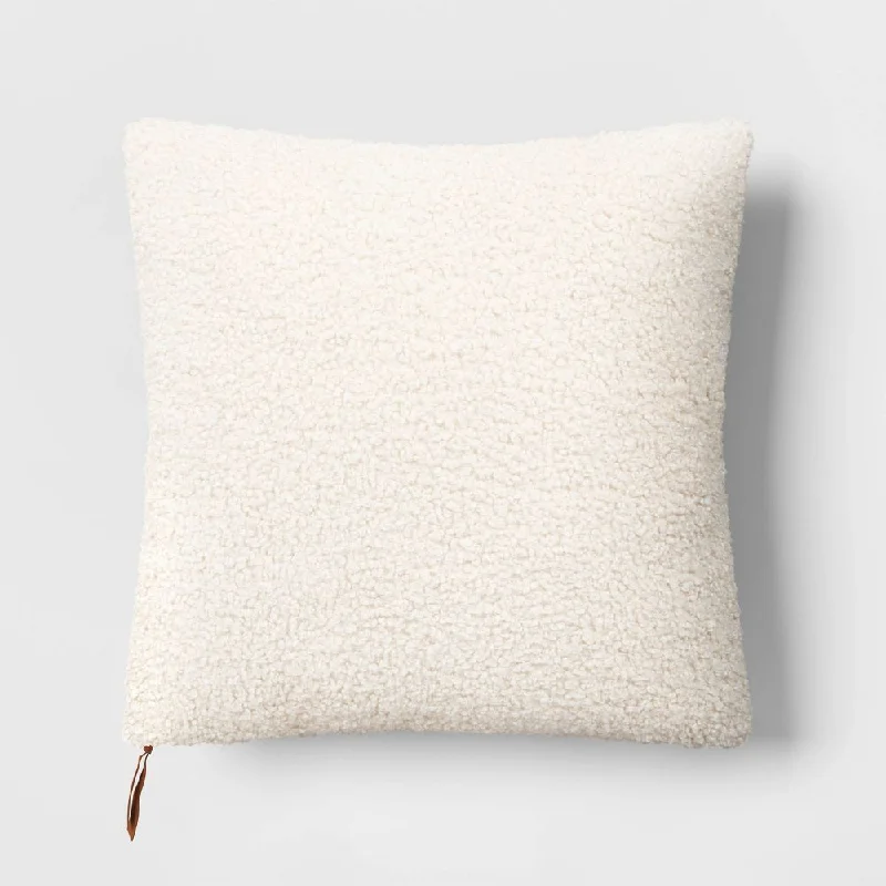 Orthopedic Pillows for Back Pain ReliefOversized Teddy Boucle Toss Square Throw Pillow Cream - Threshold Orthopedic Pillows for Back Pain ReliefOversized Teddy Boucle Toss Square Throw Pillow Cream - Threshold