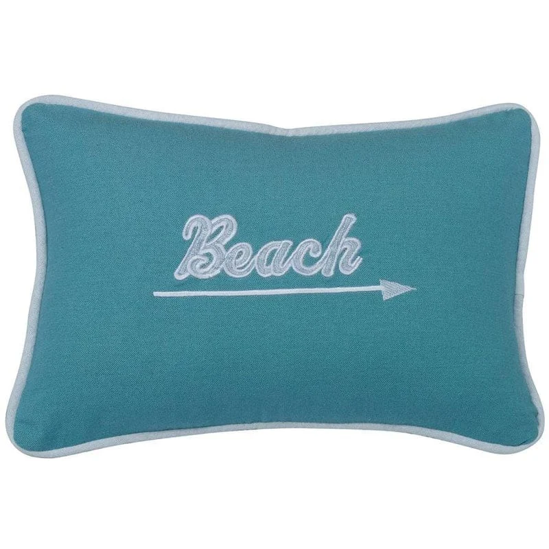 Hypoallergenic Pillows for Allergy SufferersCatalina Aqua Embroidered Beach Pillow