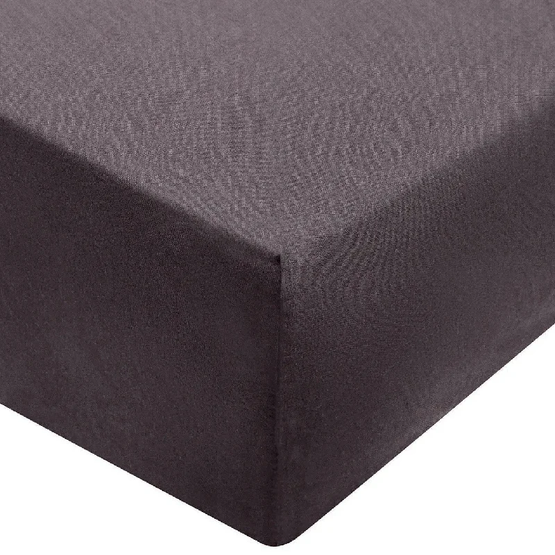 Rayon - Cotton Sheets for a Breathable and Soft BlendWashed Cotton Fitted Sheet Charcoal Grey Rayon - Cotton Sheets for a Breathable and Soft BlendWashed Cotton Fitted Sheet Charcoal Grey