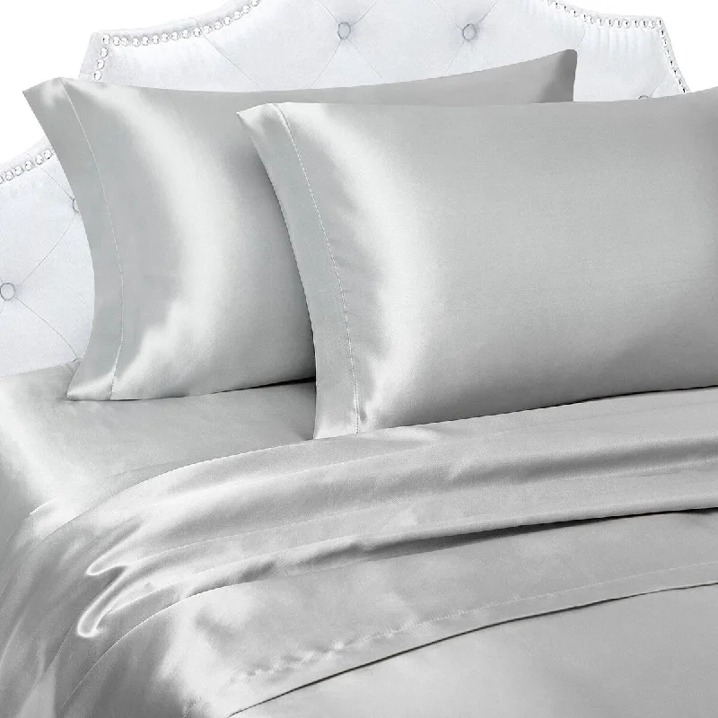 Anti - Pill Microfiber Sheets for a Smooth AppearanceLady Sandra Satin Sheet Set
