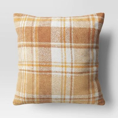 Bolster Pillows for Sofa DecorationNew - Oversized Raised Striped Boucle Plaid Square Throw Pillow Cream - Threshold Bolster Pillows for Sofa DecorationNew - Oversized Raised Striped Boucle Plaid Square Throw Pillow Cream - Threshold