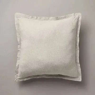 Cotton Pillows for Natural ComfortNew - 26"x26" Linen Blend Euro Bed Pillow Gray - Hearth & Hand with Magnolia Cotton Pillows for Natural ComfortNew - 26"x26" Linen Blend Euro Bed Pillow Gray - Hearth & Hand with Magnolia