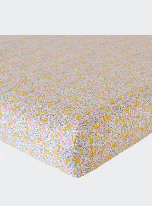 Twin - Size Sheet Sets with a Pillow ProtectorFitted Sheet Made With Liberty Fabric WILTSHIRE BUD PINK Twin - Size Sheet Sets with a Pillow ProtectorFitted Sheet Made With Liberty Fabric WILTSHIRE BUD PINK