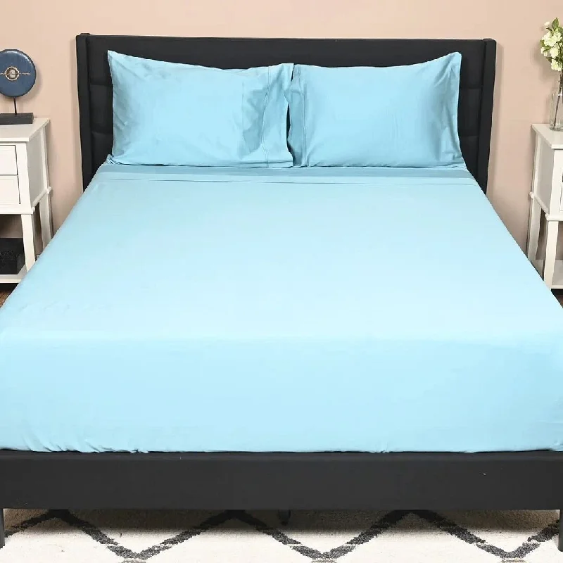 Rayon - Cotton Sheets for a Breathable and Soft BlendMASTER SUITE 500TC Cotton Sheet Set Breathable, Ultra Soft Bedsheet Rayon - Cotton Sheets for a Breathable and Soft BlendMASTER SUITE 500TC Cotton Sheet Set Breathable, Ultra Soft Bedsheet