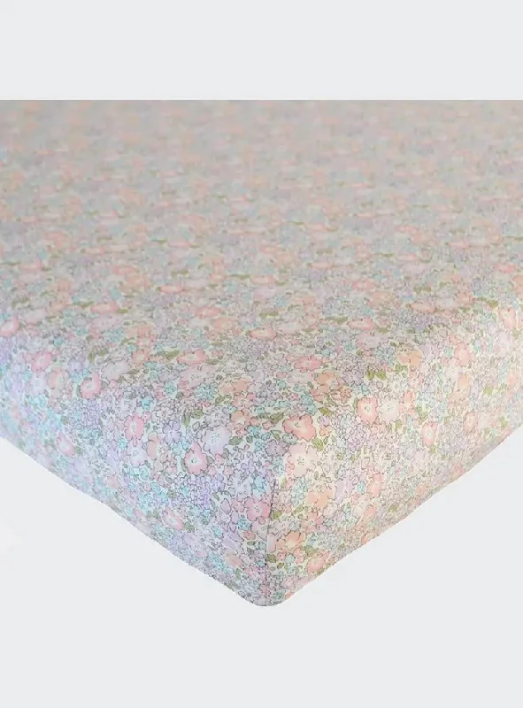 Rayon - Cotton Sheets for a Breathable and Soft BlendFitted Sheet Made With Liberty Fabric MICHELLE LILAC Rayon - Cotton Sheets for a Breathable and Soft BlendFitted Sheet Made With Liberty Fabric MICHELLE LILAC