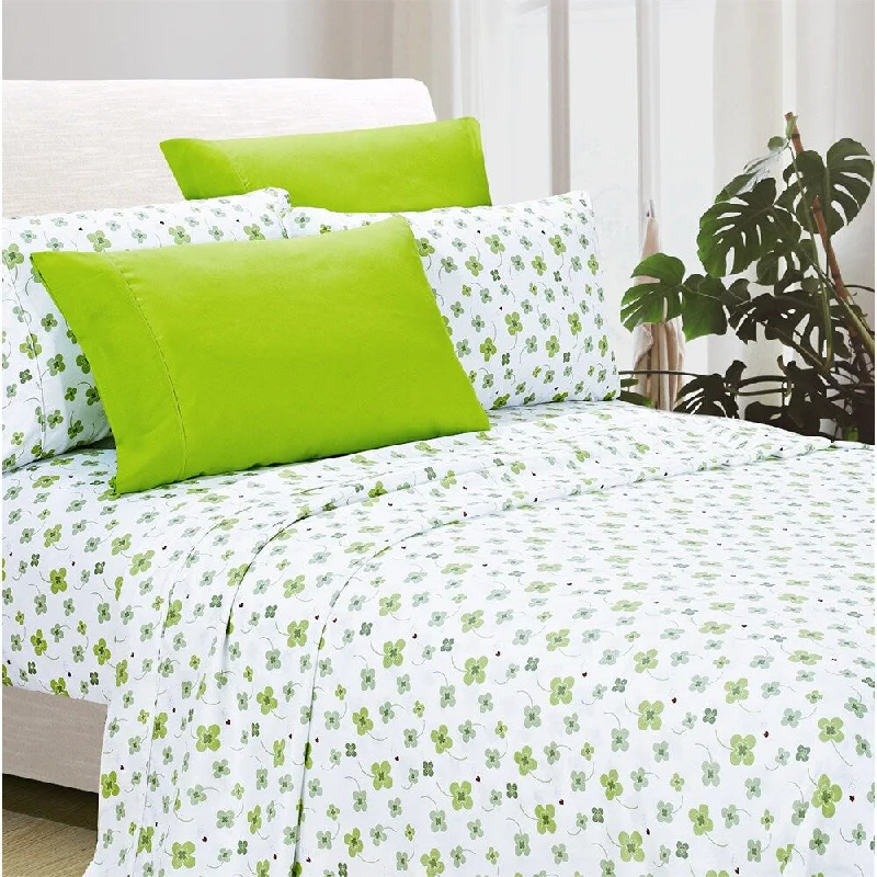 Fitted Sheets with Reinforced Corners for Long - Lasting Use6-Piece Egyptian Comfort 1800 Series Ultra Twin Floral Bees Fitted Sheets with Reinforced Corners for Long - Lasting Use6-Piece Egyptian Comfort 1800 Series Ultra Twin Floral Bees