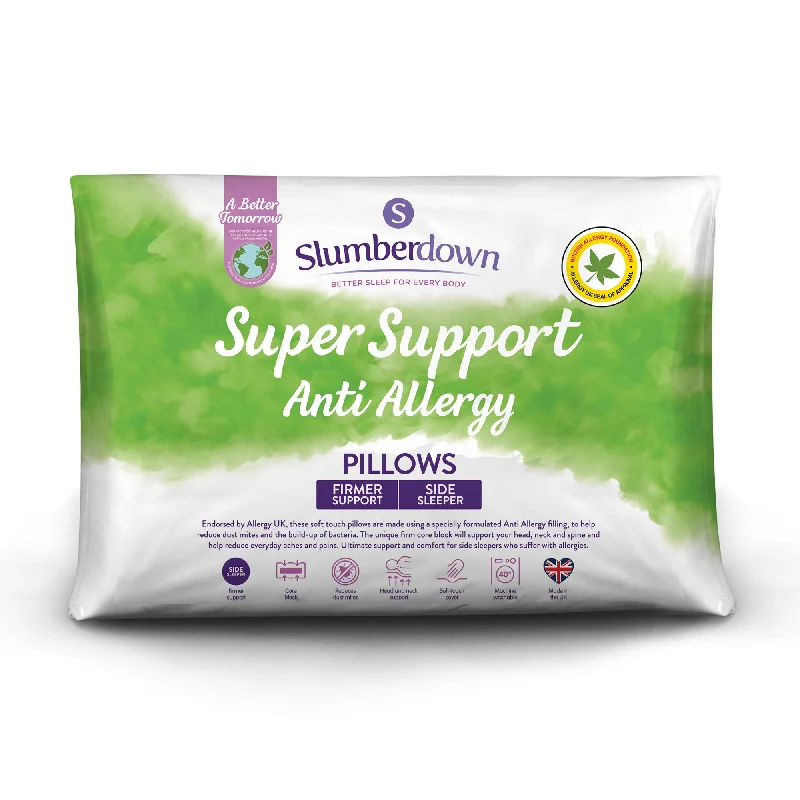 Soft and Fluffy Pillows for Bedroom ComfortAnti Allergy Super Support Pillow