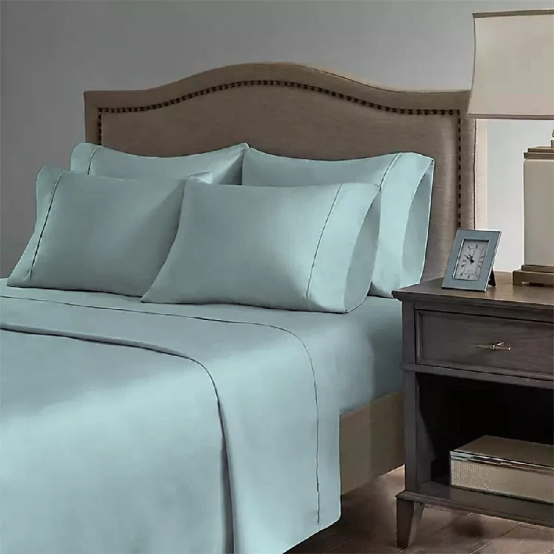 Moisture - Wicking Cotton Sheets for a Dry and Comfortable Sleep2200 Count 6 Pc Premium Bamboo Deep Pocket Twin Sheet Light Teal Moisture - Wicking Cotton Sheets for a Dry and Comfortable Sleep2200 Count 6 Pc Premium Bamboo Deep Pocket Twin Sheet Light Teal