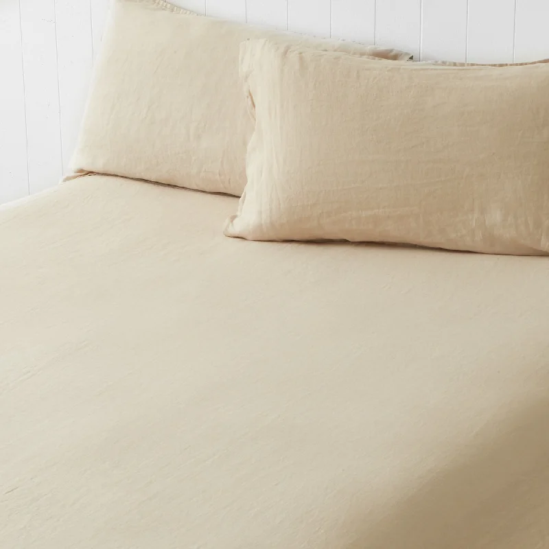 Jersey - Knit Sheets for a Comfortable and Casual BedSand Fitted Sheet