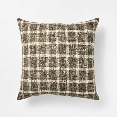 Soft and Fluffy Pillows for Bedroom ComfortOversized Woven Plaid Square Throw Pillow - Threshold designed with Studio McGee Soft and Fluffy Pillows for Bedroom ComfortOversized Woven Plaid Square Throw Pillow - Threshold designed with Studio McGee