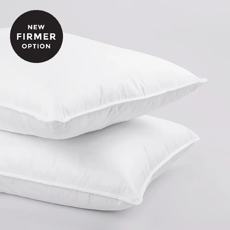 Orthopedic Pillows for Back Pain ReliefSavoy Duck Feather and Down Pillow Firm Fill