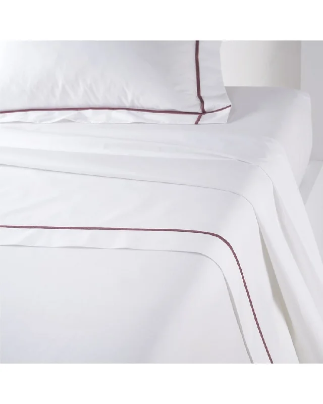 Fitted Sheets with Reinforced Corners for Long - Lasting UseYves Delorme Athena Grenade Flat Sheet Fitted Sheets with Reinforced Corners for Long - Lasting UseYves Delorme Athena Grenade Flat Sheet
