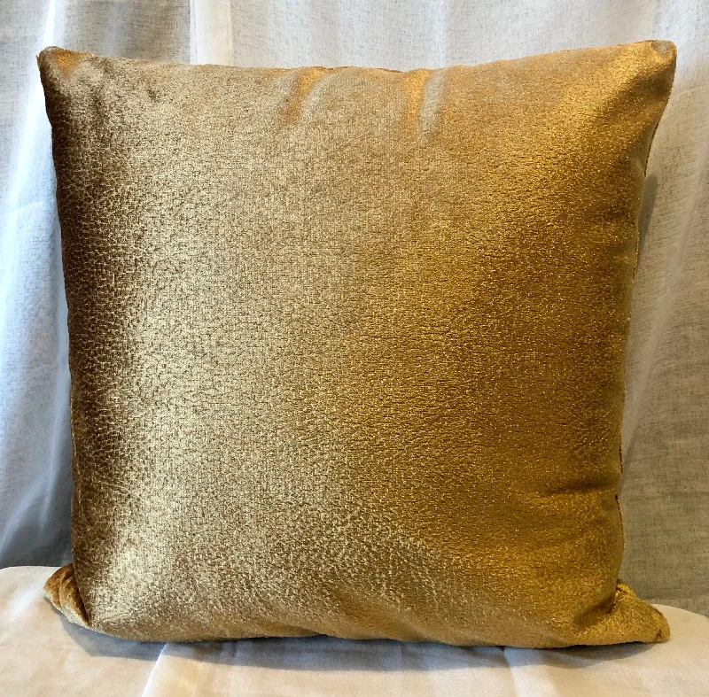 Down Alternative Pillows for Ethical ChoicesGold Velvet Pillow 16"x16"