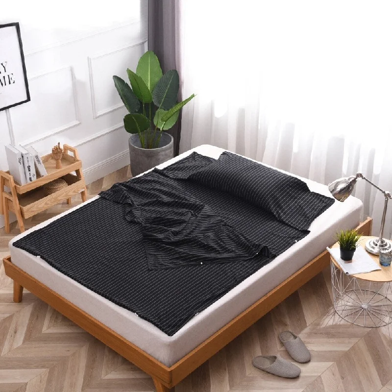 Thermal - Regulating Bamboo Sheets for All - Season ComfortTravelux Hotel Camping Airbed Packable Travel Sheet Set with Carrying Bag Thermal - Regulating Bamboo Sheets for All - Season ComfortTravelux Hotel Camping Airbed Packable Travel Sheet Set with Carrying Bag
