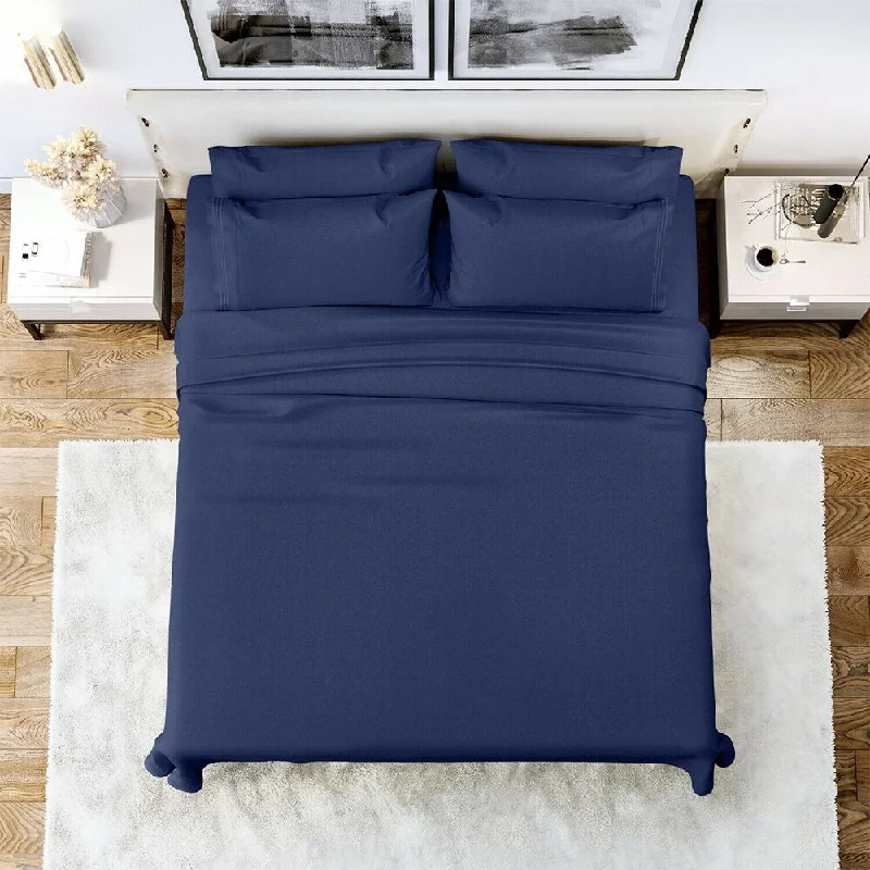 King - Size Sheet Sets with a Decorative Pillow Set6 Piece Sheet Set 1800 Series Egyptian Deep Pocket Twin Navy Blue King - Size Sheet Sets with a Decorative Pillow Set6 Piece Sheet Set 1800 Series Egyptian Deep Pocket Twin Navy Blue